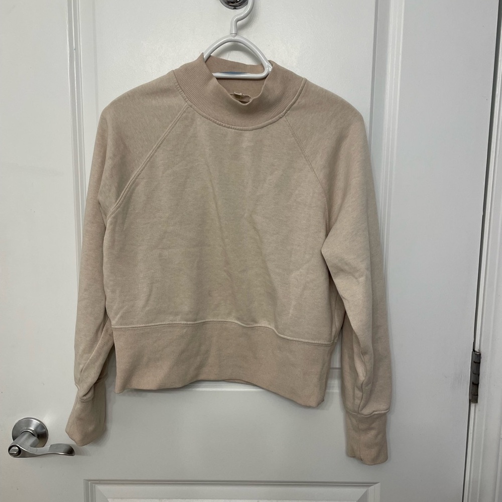 Hippie Rose Cream Cowl Neck Sweater with Relaxed Fit